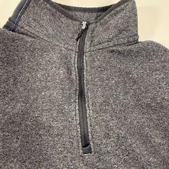 Gorpcore Under Armour Gray Polyester Quarter Zip Pullover Size MD Medium - Picture 8 of 12